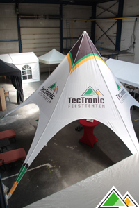 Full colour bedrukte stertent TecTronic