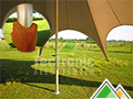 Starshade double met stevige alu paal