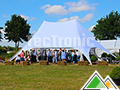 Stijlvolle starshade tent twin met wit dakzeil