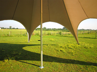 Starshade double met stevige alu paal
